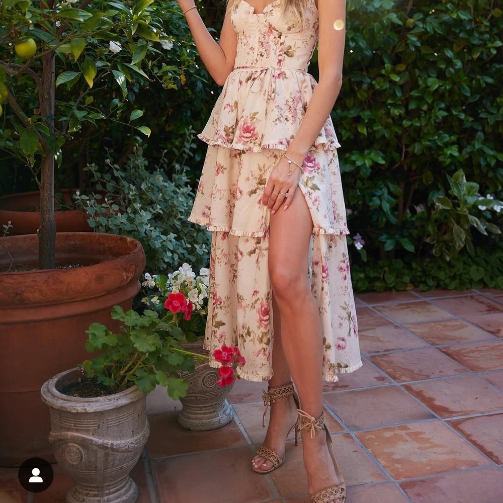 V. Chapman Margherita Dress in English Rose - Picture 5 of 5